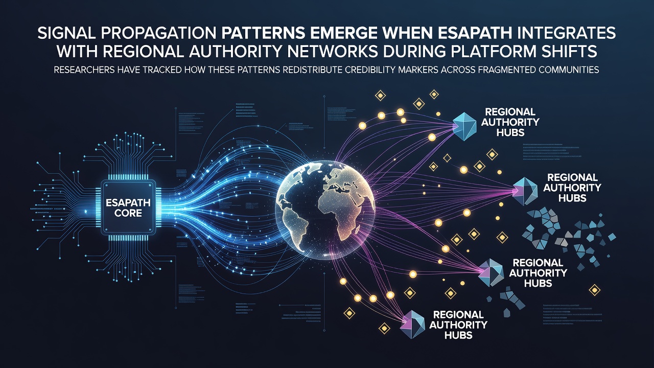 Signal Propagation Patterns Emerge During Esapath Integrations with Regional Authority Networks